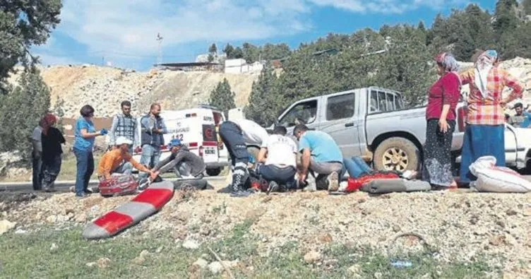 Mersin’de kaza: 4 ağır yaralı