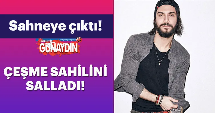 Baran Bayraktar Çeşme sahilini salladı