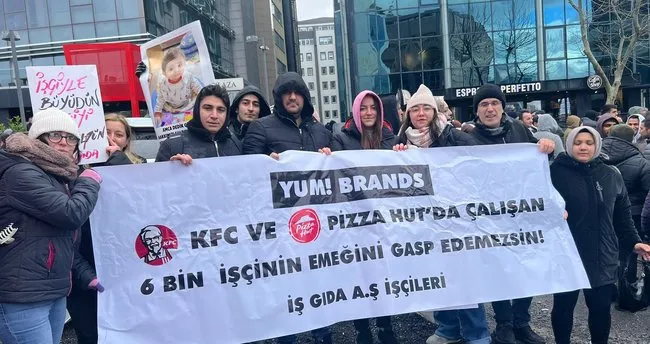 KFC ve Pizza Hut işçileri mağdur! Tazminatlarını alamayan çalışanlar şirket önünde eylem yaptı - Yaşam Haberleri