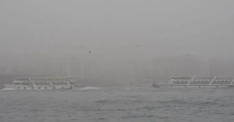 İstanbul’da deniz ulaşımına sis engeli