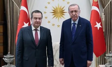 Erdoğan, Sırbistan Ulusal Meclis Başkanı Ivıca Daçiç ile görüştü