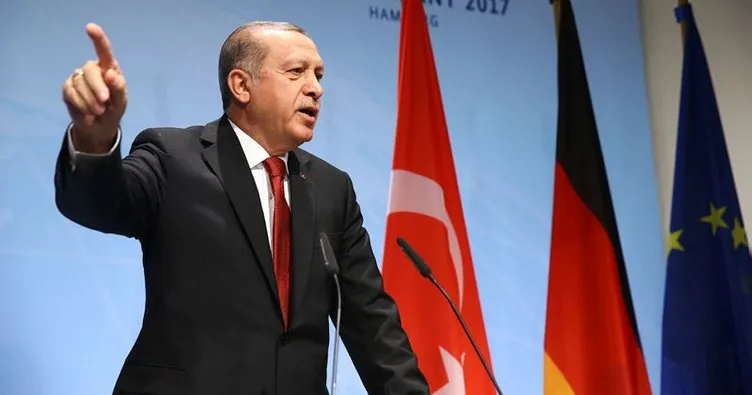 Hamburg’da Erdoğan’dan Almanya’ya salon tepkisi!