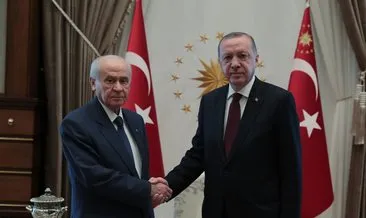 Başkan Erdoğan MHP lideri Bahçeli ile görüştü