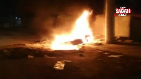 Mardin’de kaçak elektriği önleyen panoları kırıp yaktılar