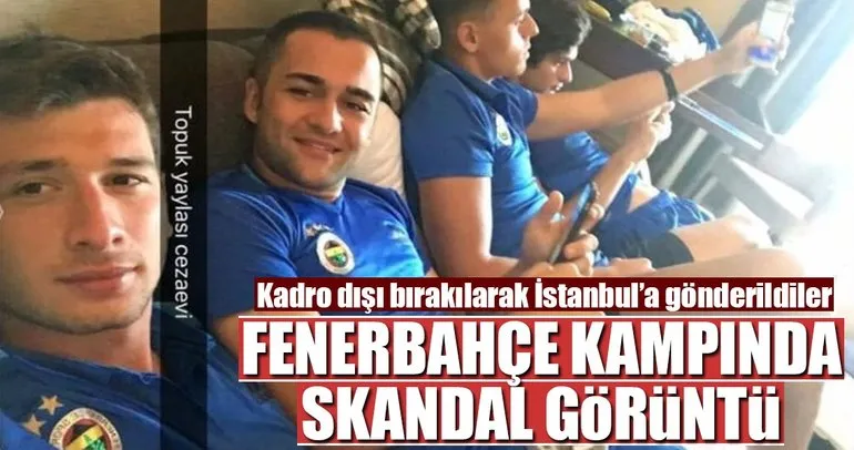Fenerbahçe kampında skandal görüntü! Sigara...