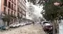 Son dakika! Madrid'de şiddetli patlama! Binalar harabeye döndü! | Video