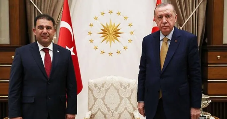 Başkan Erdoğan, KKTC Başbakanı Saner’i kabul etti