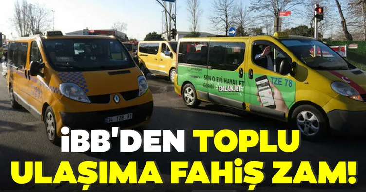 Son dakika: İBB’den ulaşıma yüzde 11 zam