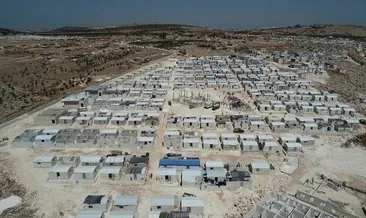 İdlib’de briket evler, ailelere teslim edildi