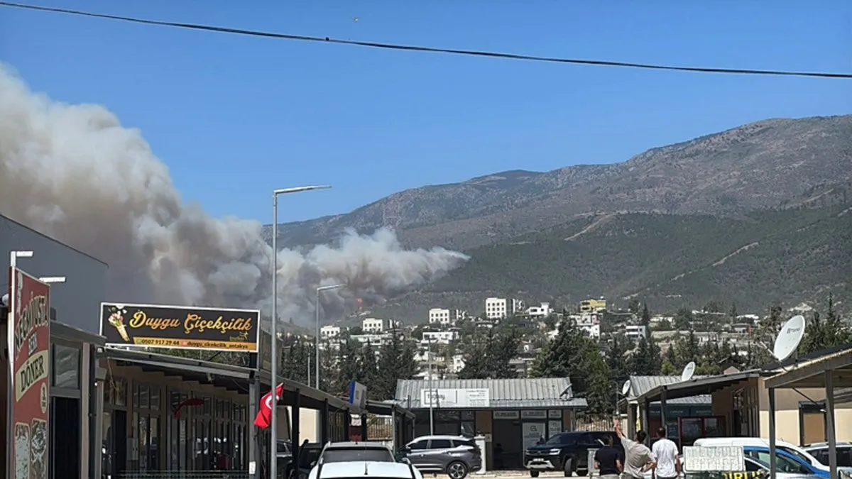 Son dakika: Hatay'da orman yangını