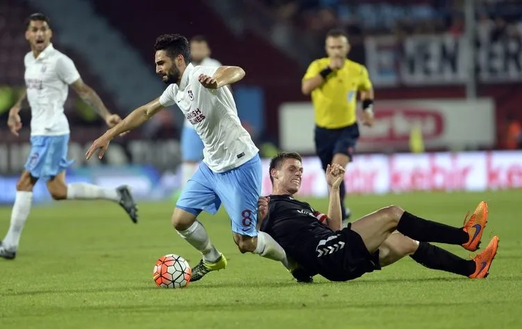 Trabzonspor - Differdange maçından kareler