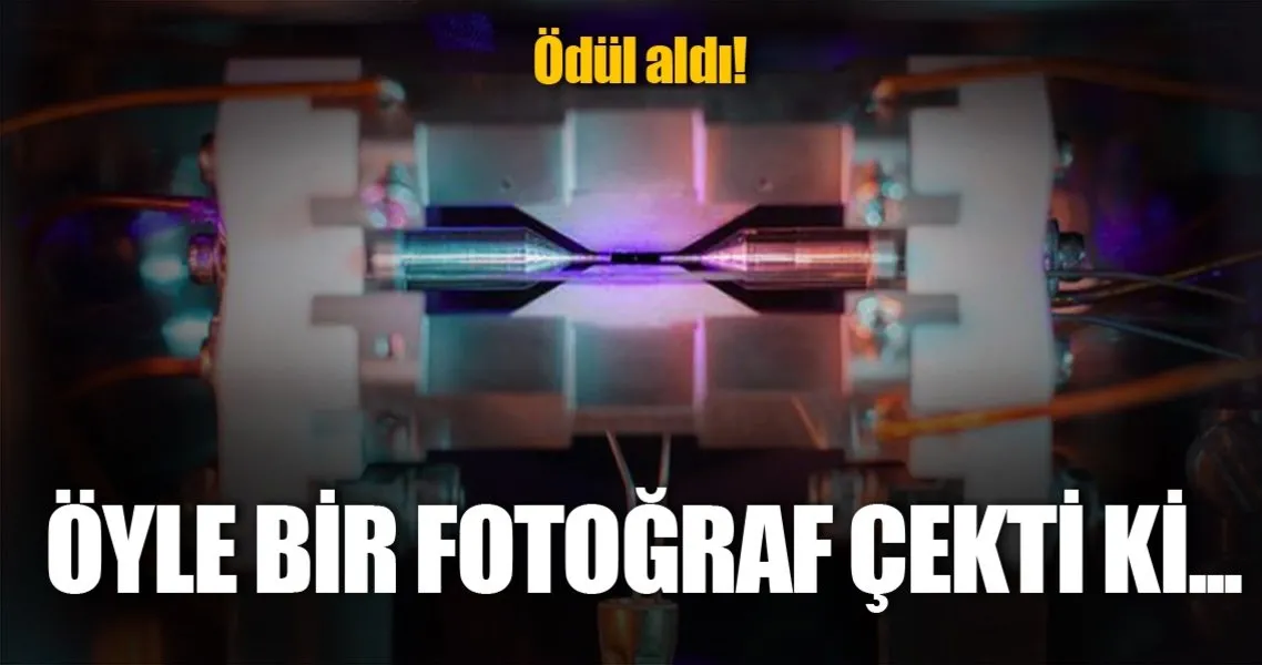 tek bir atomun fotografini cekti