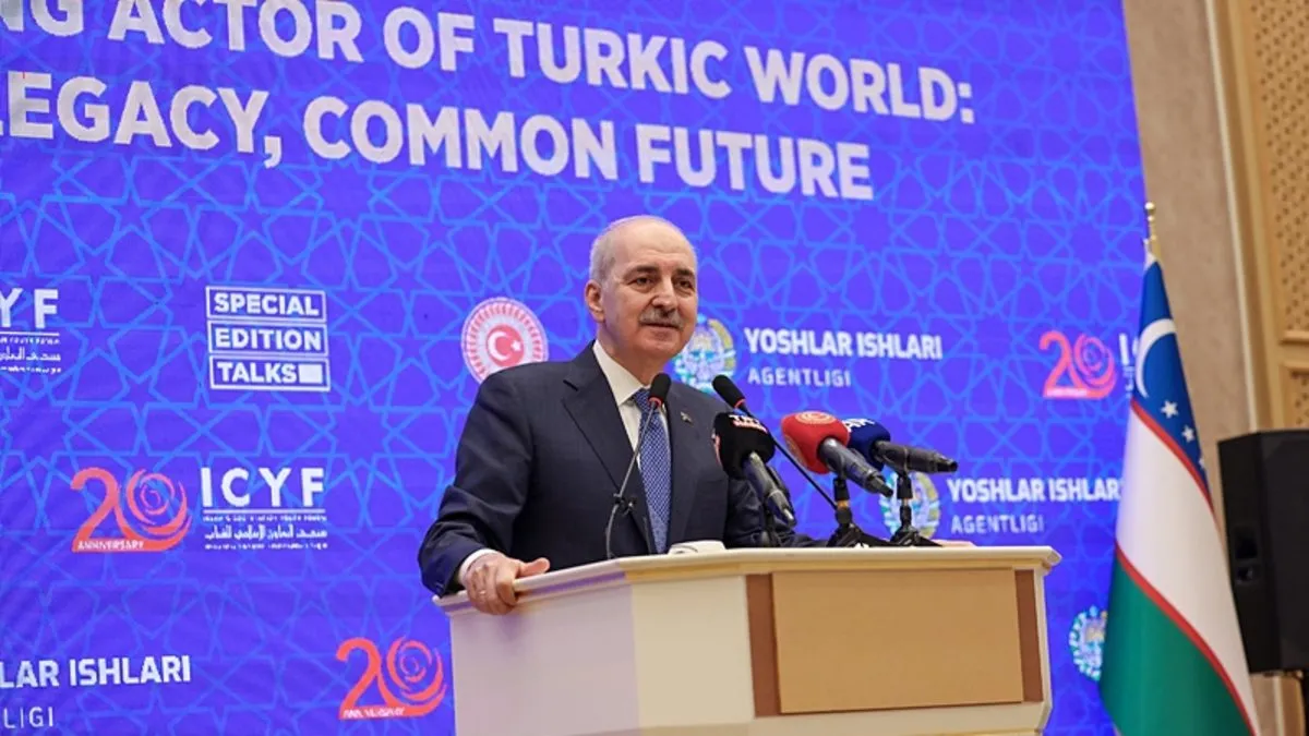 TBMM Başkanı Kurtulmuş,’Türk Dünyasının Yükselen Yıldızı Olarak Gençlik: Ortak Mirasımız, Ortak Geleceğimiz’ temalı konferansta konuştu TBMM Başkanı Kurtulmuş,’Türk Dünyasının Yükselen Yıldızı Olarak Gençlik: Ortak Mirasımız, Ortak Geleceğimiz’ temalı konferansta konuştu