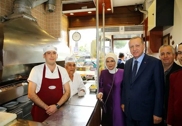 Cumhurbaşkanı Erdoğan tarihi köfteciye gitti