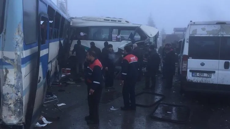Konya’da zincirleme trafik kazası!