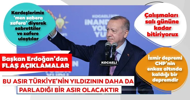 Başkan Erdoğan’dan Kocaeli’de önemli açıklamalar! Azerbaycanlı kardeşlerimizin sevinci bizim de sevincimizdir