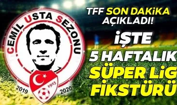 Son Dakika Haberi: Süper Lig fikstürü açıklandı! İşte TFF ile Süper Lig kalan maçlar…