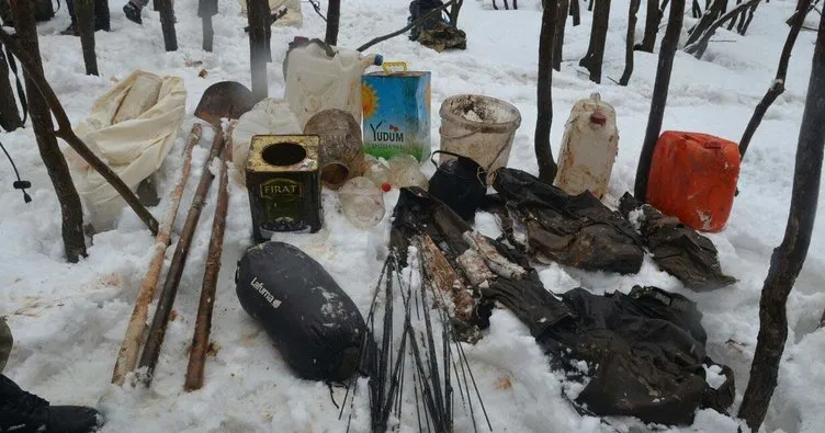 Karacehennem Ormanları’ndaki sığınakta PKK’nın demir sandığı bulundu
