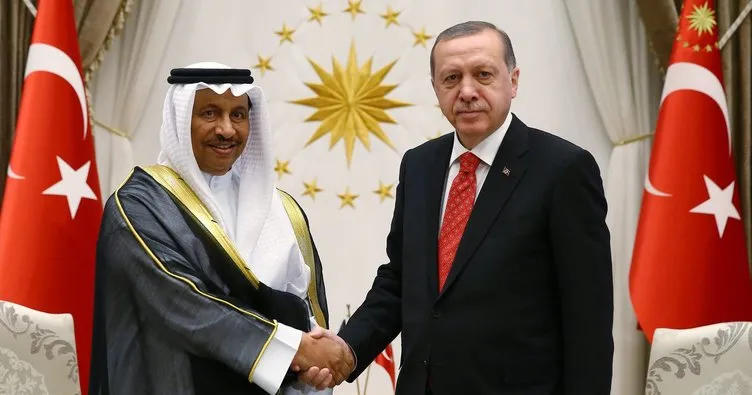 Cumhurbaşkanı Erdoğan, Kuveyt Başbakanı’nı kabul etti!