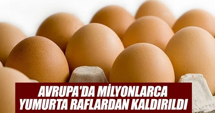 Avrupa’da milyonlarca yumurta raflardan kaldırıldı