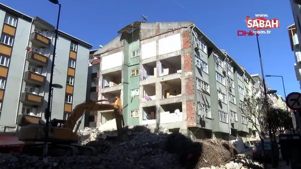 İstanbul Bahçelievler'deki yıkımda yan binanın duvarsız olduğu ortaya çıktı | Video