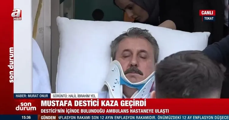 BBP Genel Başkanı Destici’nin makam aracı kaza yaptı: 4 yaralı