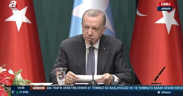 Son dakika: Somali Cumhurbaşkanı Ankara’da! Başkan Erdoğan’dan ortak basın toplantısında önemli açıklamalar