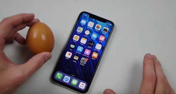 Yumurtadan iPhone X kılıfı yaptı!
