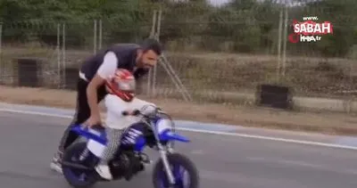 Kenan Sofuoğlu’nun 1 buçuk yaşındaki oğlunun motosiklet kullandığı video beğeni kazandı | Video