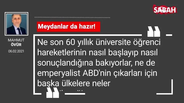 Mahmut Övür | Meydanlar da hazır!