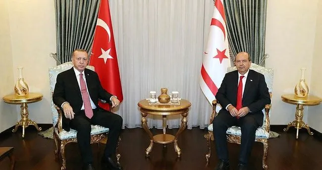 Türkiye Cumhurbaşkanı Erdoğan, KKTC Cumhurbaşkanı Tatar ile görüştü