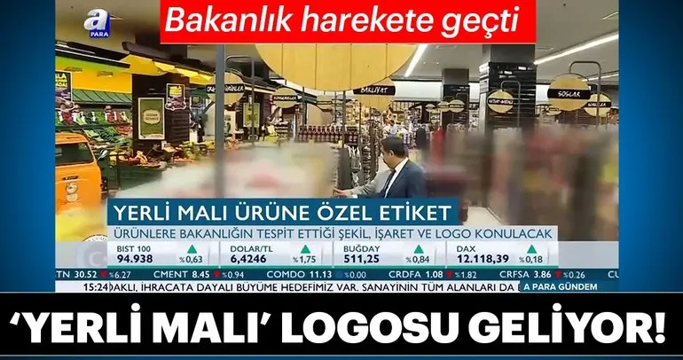 Yerli malı ürüne özel etiket