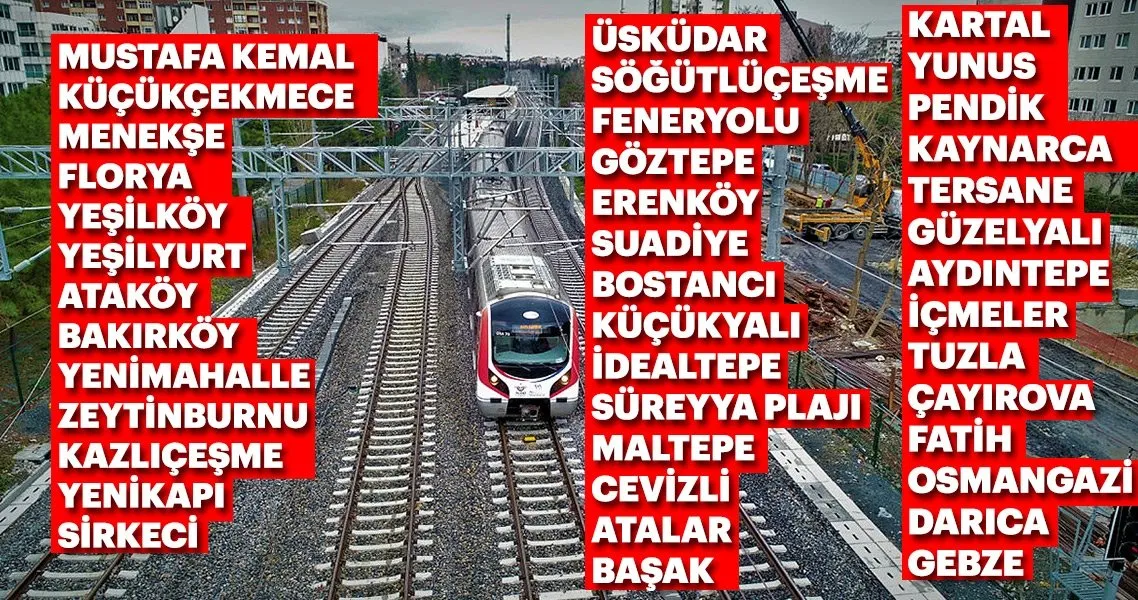 Halkali Gebze Marmaray Duraklari Tam Liste Gebze Halkali Marmaray Banliyo Hattinda Hangi Duraklar Var Son Dakika Haberler