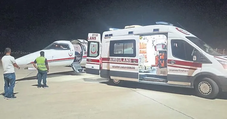 Ambulans uçak minik Şeyma için havalandı