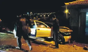 Polisten kaçan tacirler kaza yaptı