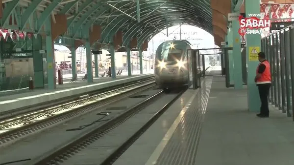 Sivas-Ankara Yüksek Hızlı Tren hattında bayram yoğunluğu | Video