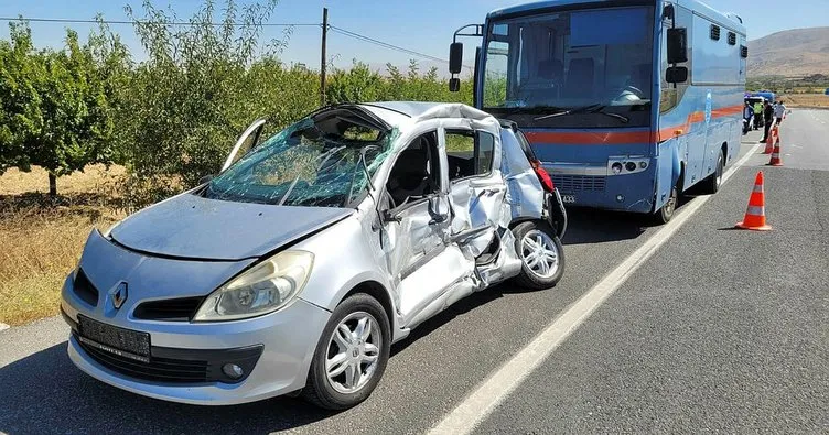 Malatya’da cezaevi aracı kaza yaptı: 1 ölü, 4 yaralı