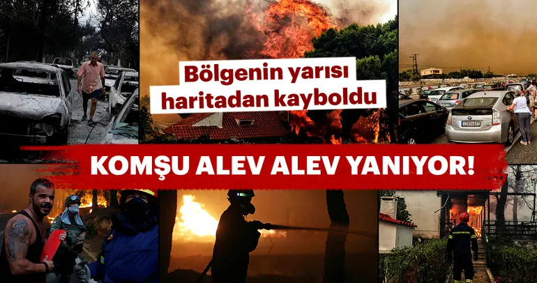 Yunanistan’da yangın!