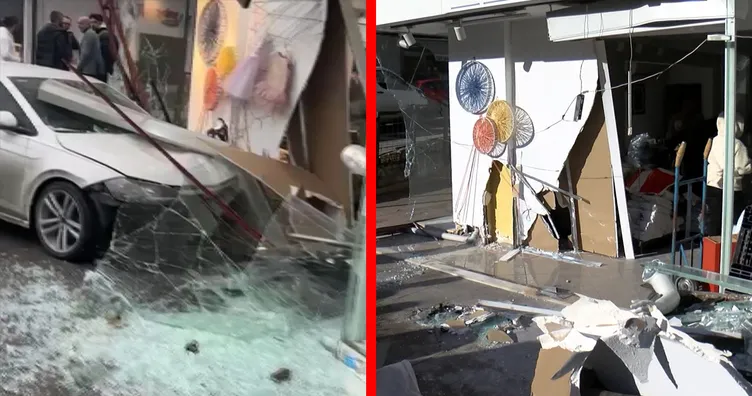 İstanbul- Güngören’de otomobil giyim mağazasına girdi! İşte o anlar!