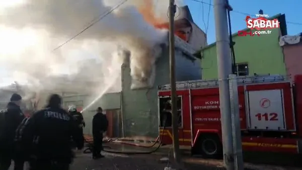 Son dakika: Konya'da yürekleri yakan yangın... Anne ve bebeği kurtarılamadı | Video