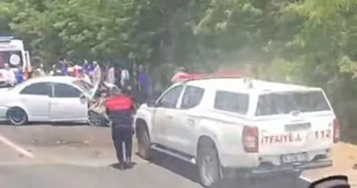 Akçakale’de iki otomobil kafa kafaya çarpıştı: 1 yaralı #sanliurfa