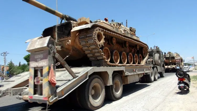 PYD denetimindeki Afrin sınırına tank sevkiyatı