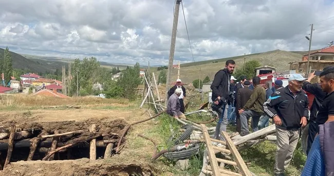 Sivas Karalar köyünde 6 farklı noktada yangın çıktı! 13 büyükbaş hayvan telef oldu -