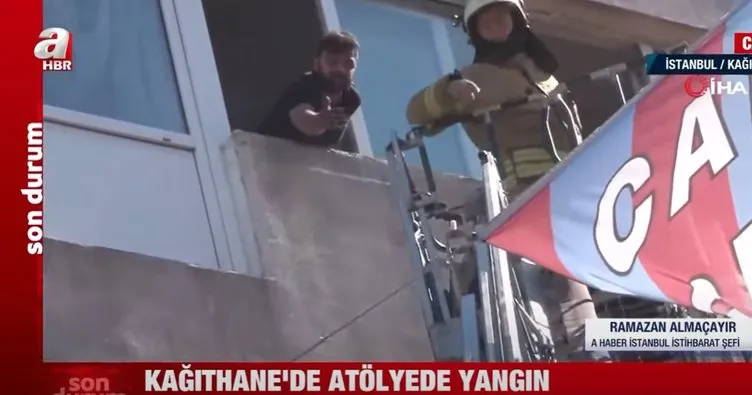 Kağıthane’de tekstil atölyesinde yangın! Bölgeye ekipler sevk edildi