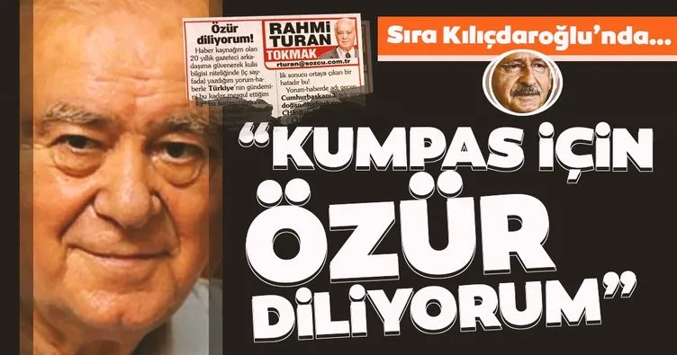 CHP'nin kurguladığı Külliye'ye giden CHP'li entrikası ile tepki çeken Rahmi Turan, Başkan Erdoğan'dan özür diledi