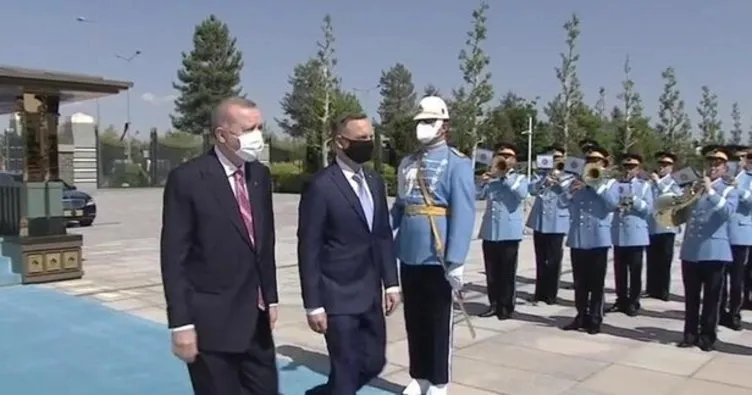 Ankara’da kritik görüşme! Başkan Erdoğan, Polonya Cumhurbaşkanı Duda’yı karşıladı