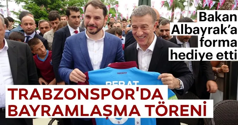 Trabzonspor’da bayramlaşma töreni