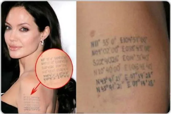 Angelina Jolie’nin dövmelerinin anlamları