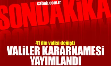 41 ilin valisi değişti