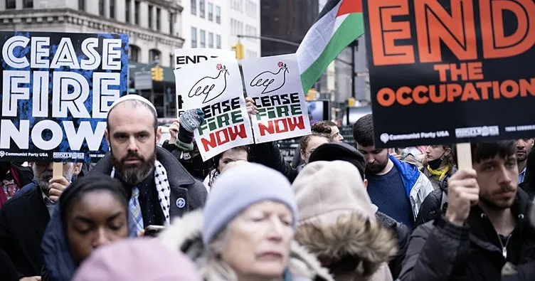 New York’ta kesintisiz Gazze eylemi! 24 saat sürecek